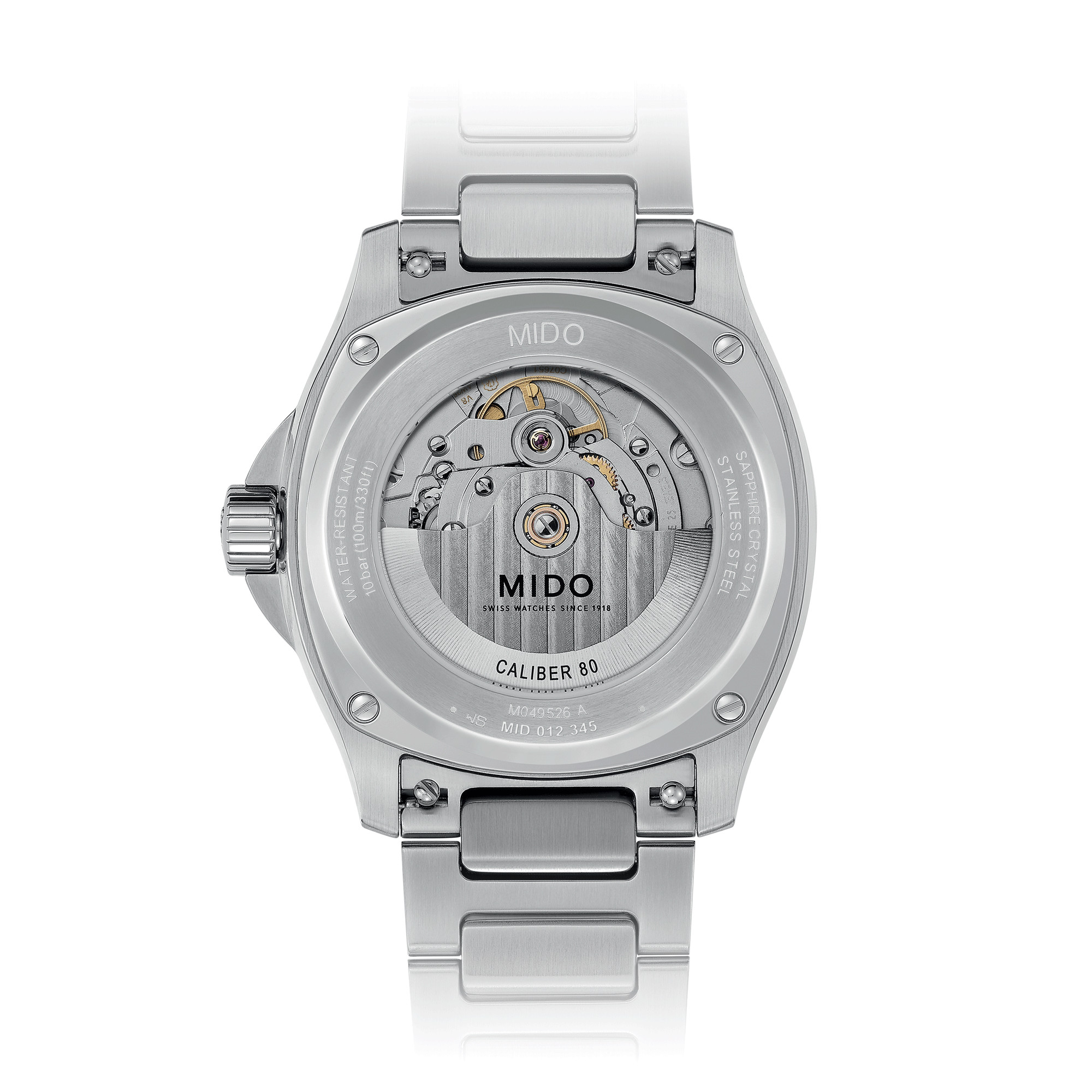 Mido Multifort TV Big Date automatic watch grey dial steel bracelet 40 mm M049.526.11.081.00