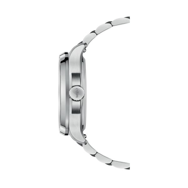 Mido Multifort TV Big Date automatic watch green dial steel bracelet 40 mm M049.526.11.091.00