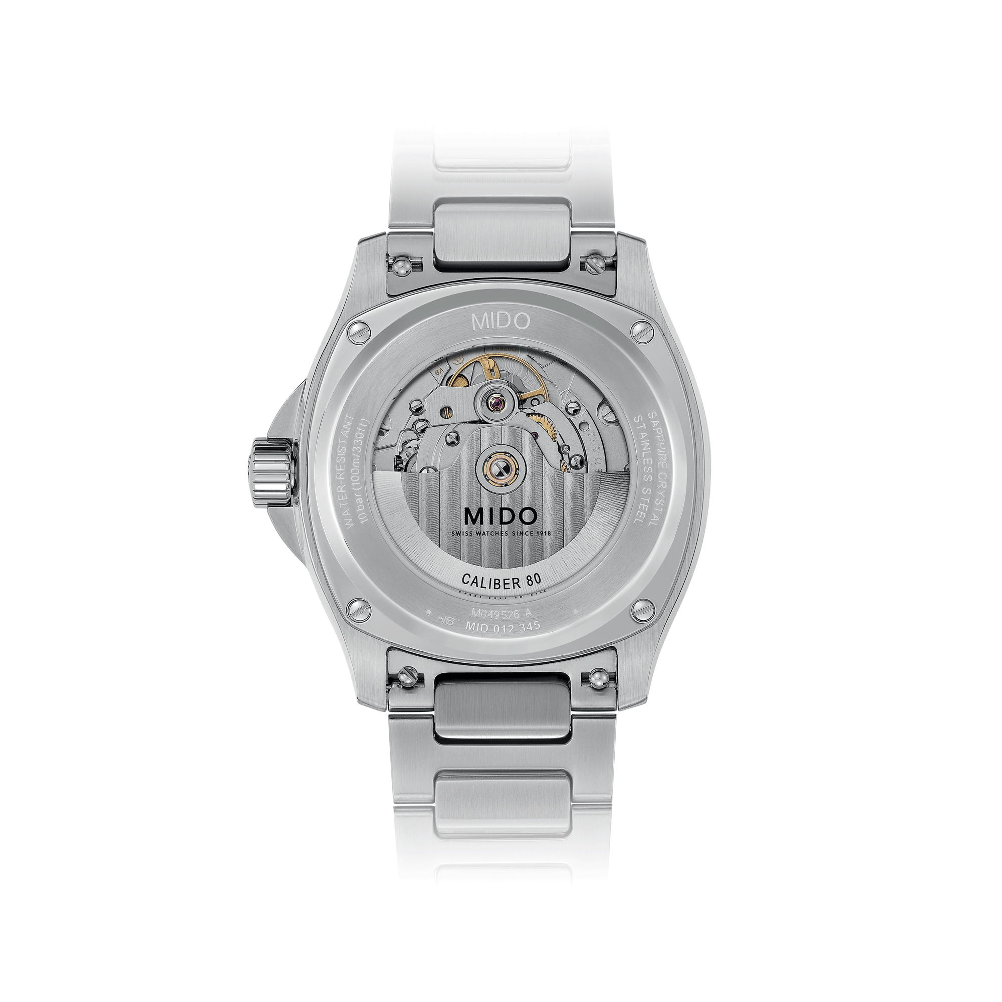 Montre Mido Multifort TV Big Date automatique cadran bleu bracelet acier 40 mm M049.526.11.041.00