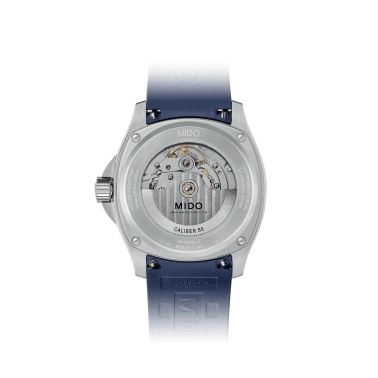 Mido Multifort TV Big Date automatic watch blue dial blue rubber strap 40 mm M049.526.17.041.00