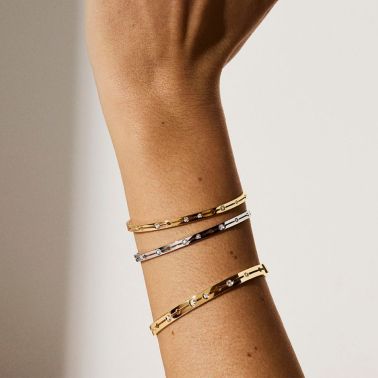 Pulse dinh van Necklace in yellow gold and diamonds