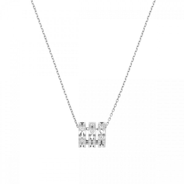 Pulse dinh van necklace in white gold and diamonds