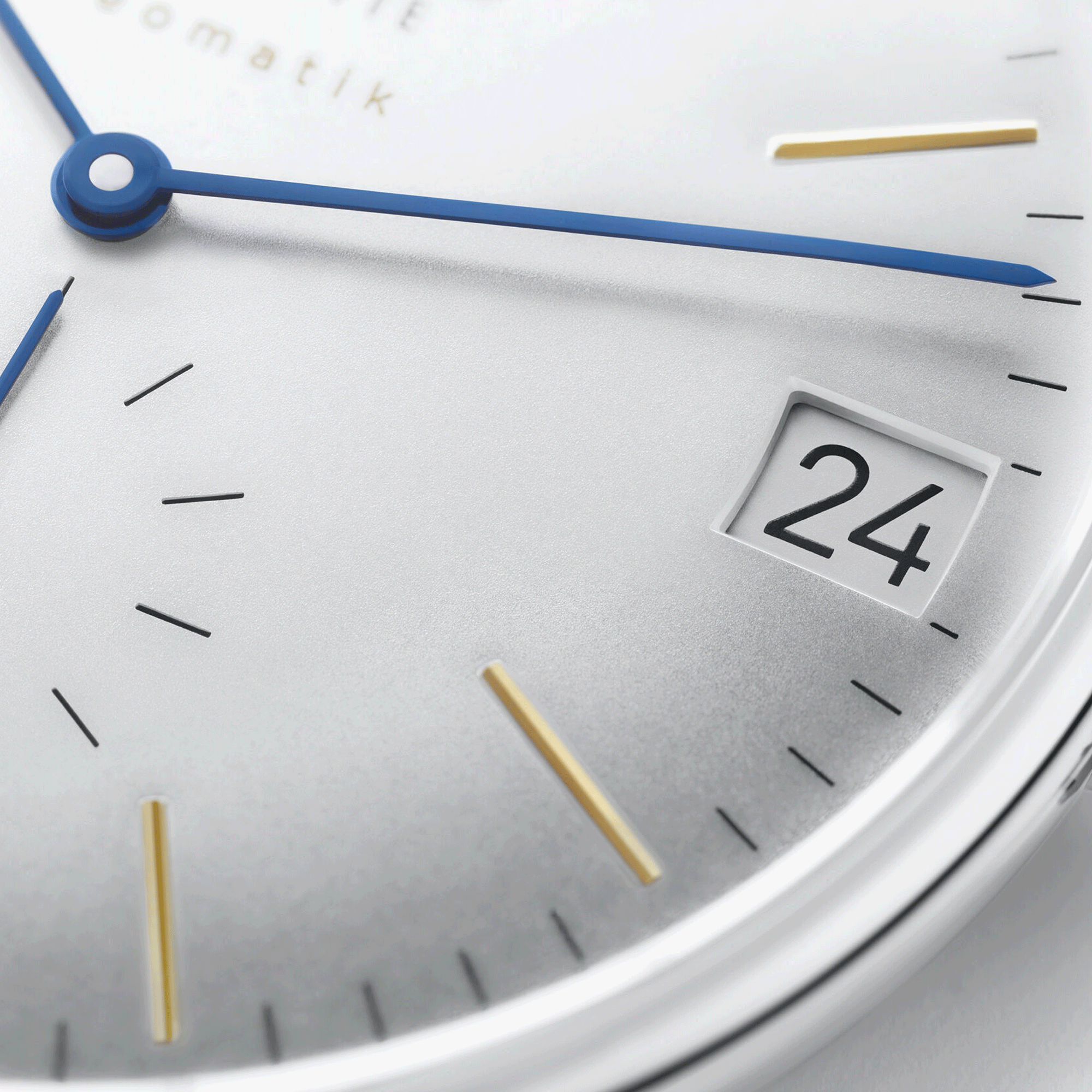 Montre Nomos Orion Neomatik 175 Years automatique cadran galvanisé bracelet cuir noir 40,5 mm 365.S1