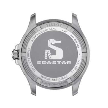 Tissot Seastar 1000 quartz watch black dial steel bracelet 40 mm T120.410.11.051.00