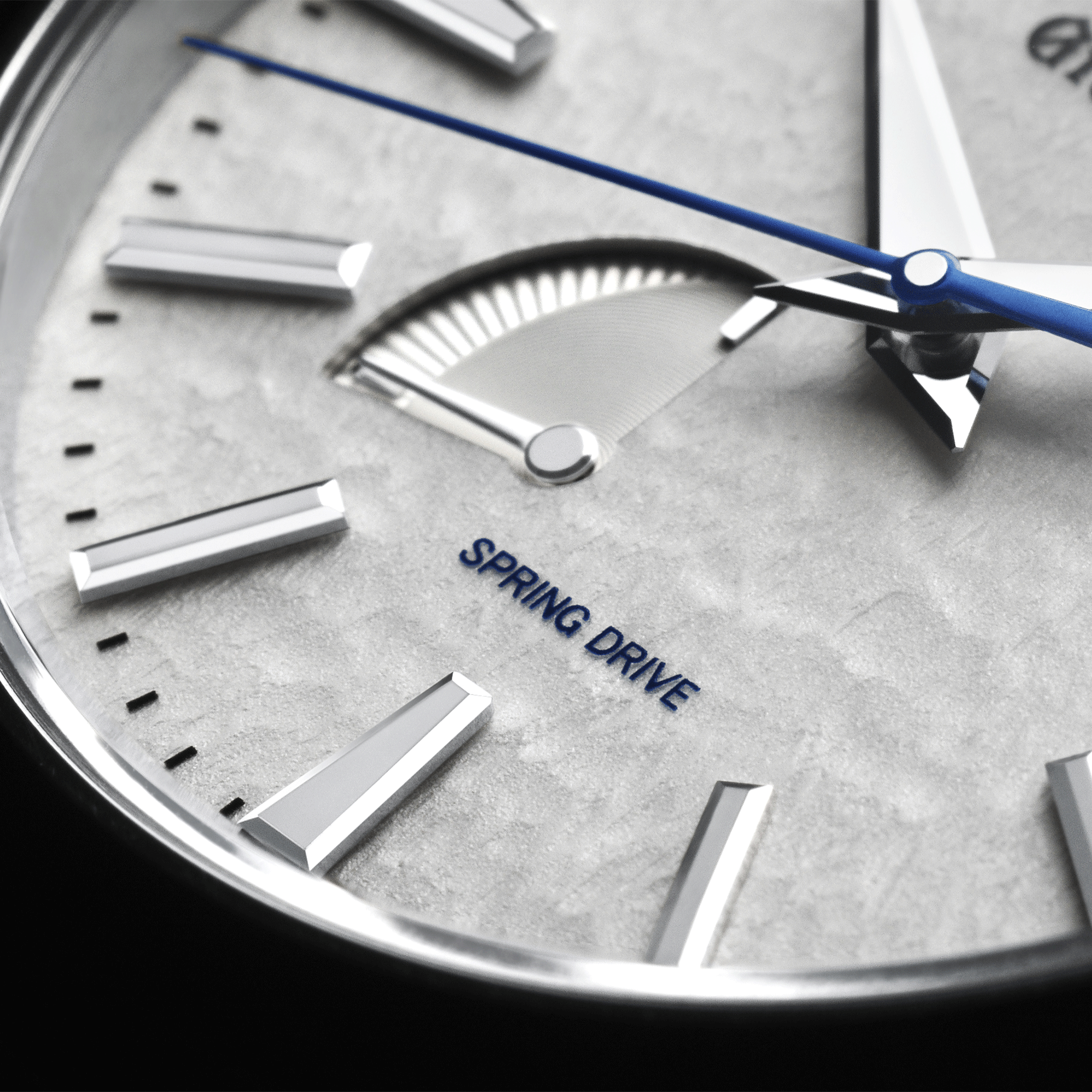 Montre Grand Seiko Heritage Spring Drive "Snowflake" cadran blanc bracelet titane 41 mm