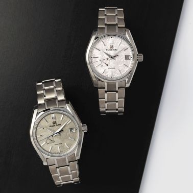 Montre Grand Seiko Heritage 24 seasons Printemps Spring Drive cadran rose bracelet acier 40 mm