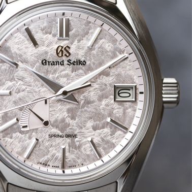 Montre Grand Seiko Heritage 24 seasons Printemps Spring Drive cadran rose bracelet acier 40 mm