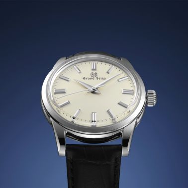 Montre Grand Seiko Elegance mécanique cadran ivoire bracelet cuir crocodile noir 37,3 mm