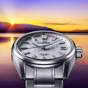 Montre Grand Seiko Evolution 9 "White Birch" Spring Drive cadran blanc bracelet acier 40 mm