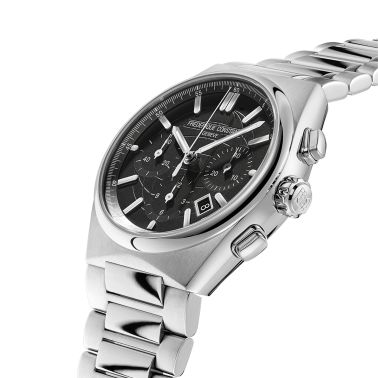Frédérique Constant Highlife Chronograph Automatic black dial steel bracelet 41 mm