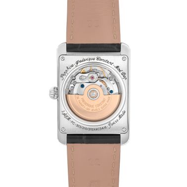 Frédérique Constant Classics Carree Automatic silver dial leather strap 30 x 33 mm