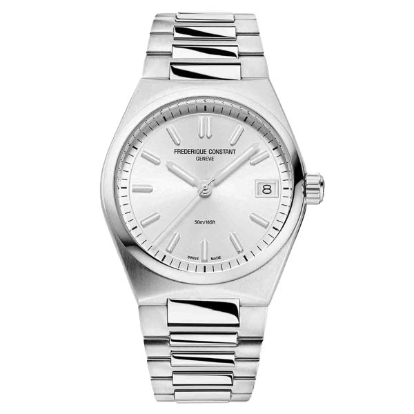 Montre Frédérique Constant Highlife Ladies quartz cadran argenté bracelet acier 31 mm