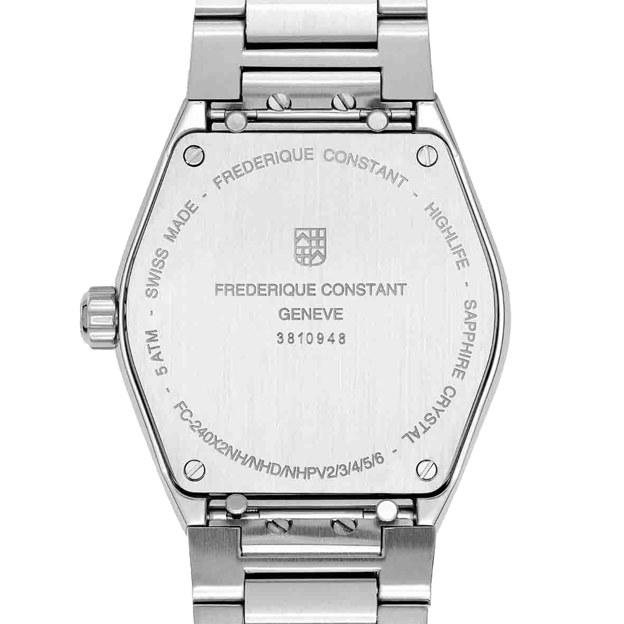 Frédérique Constant Highlife Ladies quartz watch silver dial steel bracelet 31 mm