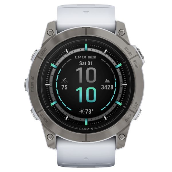 Garmin Epix Pro Gen2 Sapphire Edition 51mm, Titane, Silver / Blanc Montres  outdoor : Snowleader