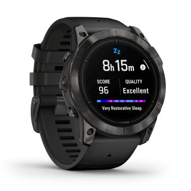 Montre Garmin Epix Pro (Gen2) Sapphire Edition Titane Carbon Gray DLC bracelet silicone noir 51 mm 010-02804-01