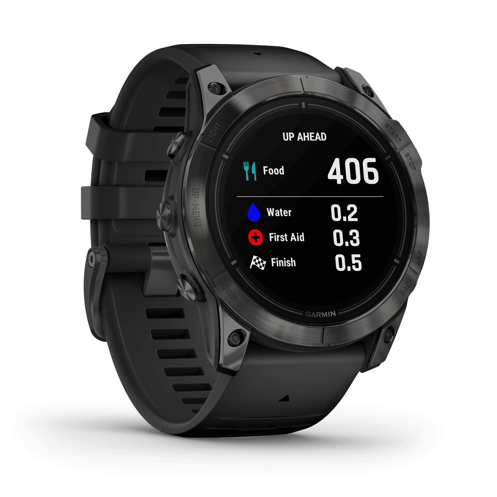 Montre Garmin Epix Pro (Gen2) Sapphire Edition Titane Carbon Gray DLC bracelet silicone noir 51 mm 010-02804-01