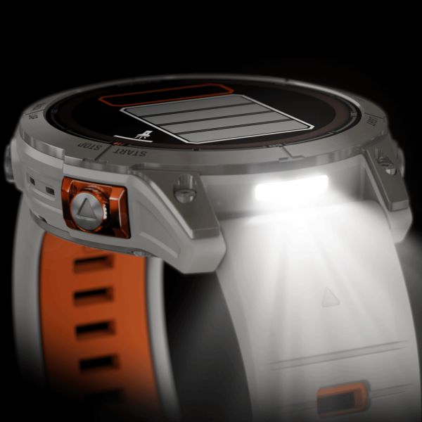 Montre Garmin Fenix 7 Pro Sapphire Solar Edition Titane avec revêtement en  Carbon Gray DLC et