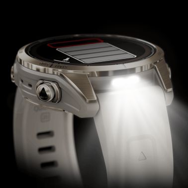Montre Garmin Fénix 7S Pro Sapphire Solar Edition Selection bracelet silicone crème 42 mm 010-02776-15