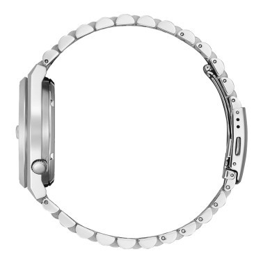 Montre Citizen Tsuyosa automatique cadran jaune bracelet acier 40 mm