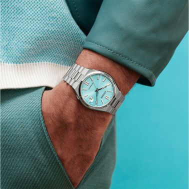 Citizen Tsuyosa automatic watch Tiffany blue dial steel bracelet 40 mm