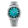 Montre Citizen Tsuyosa automatique cadran bleu turquoise bracelet acier 40 mm
