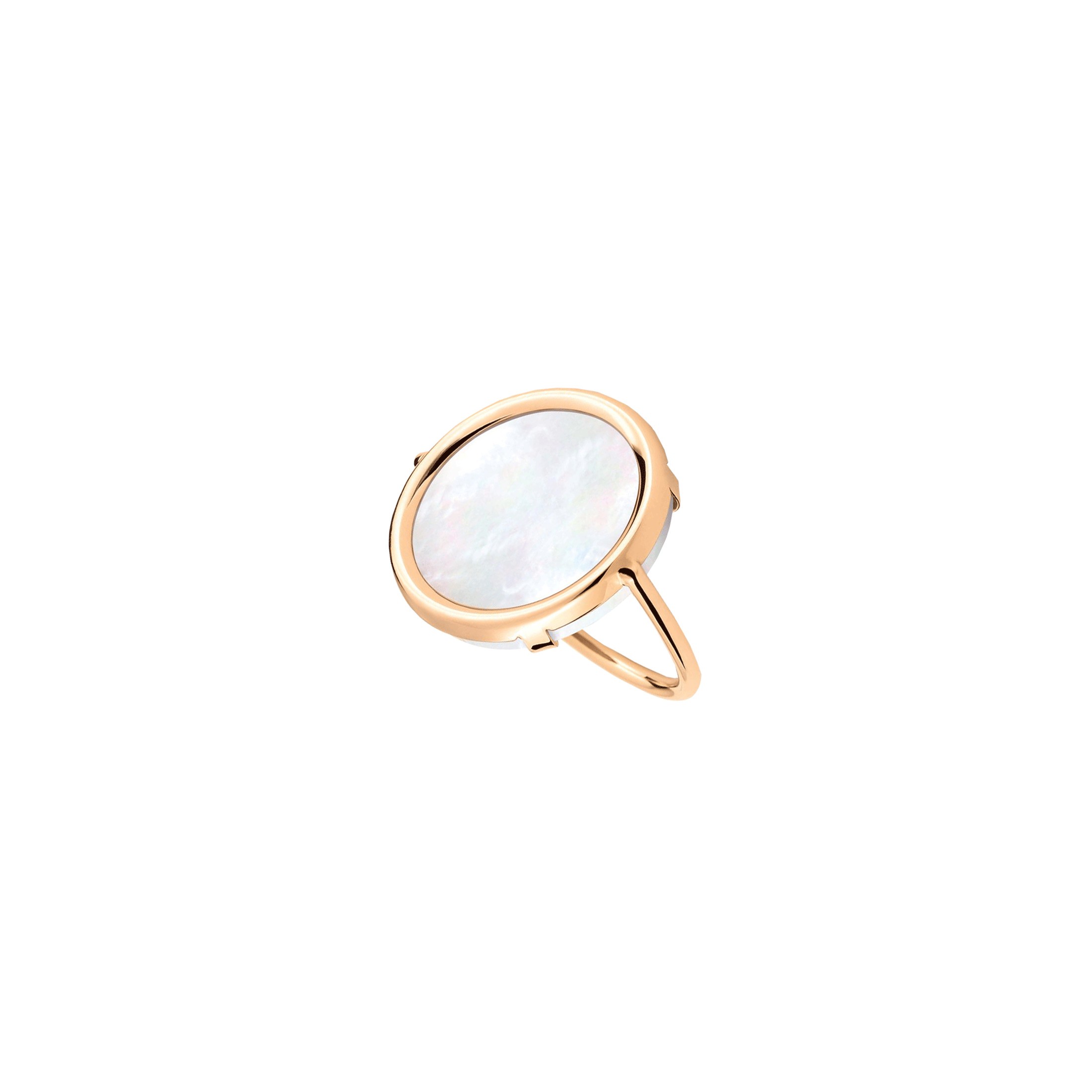 Bague disque nacre sales