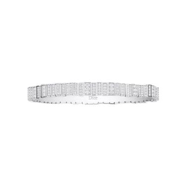 Jonc Dior GEM en or blanc et pavage diamants JGEM94025
