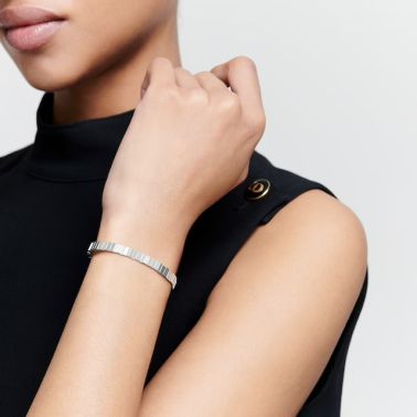 Jonc Dior GEM en or blanc JGEM95015