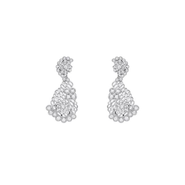 Dior Couture earrings in white gold and diamonds