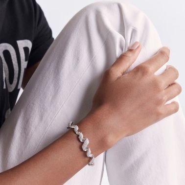Bracelet Dior Couture en or blanc et diamants JDIO94002