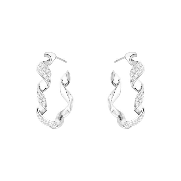 Dior Couture earrings in white gold and diamonds