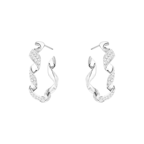 Dior Couture earrings in white gold and diamonds