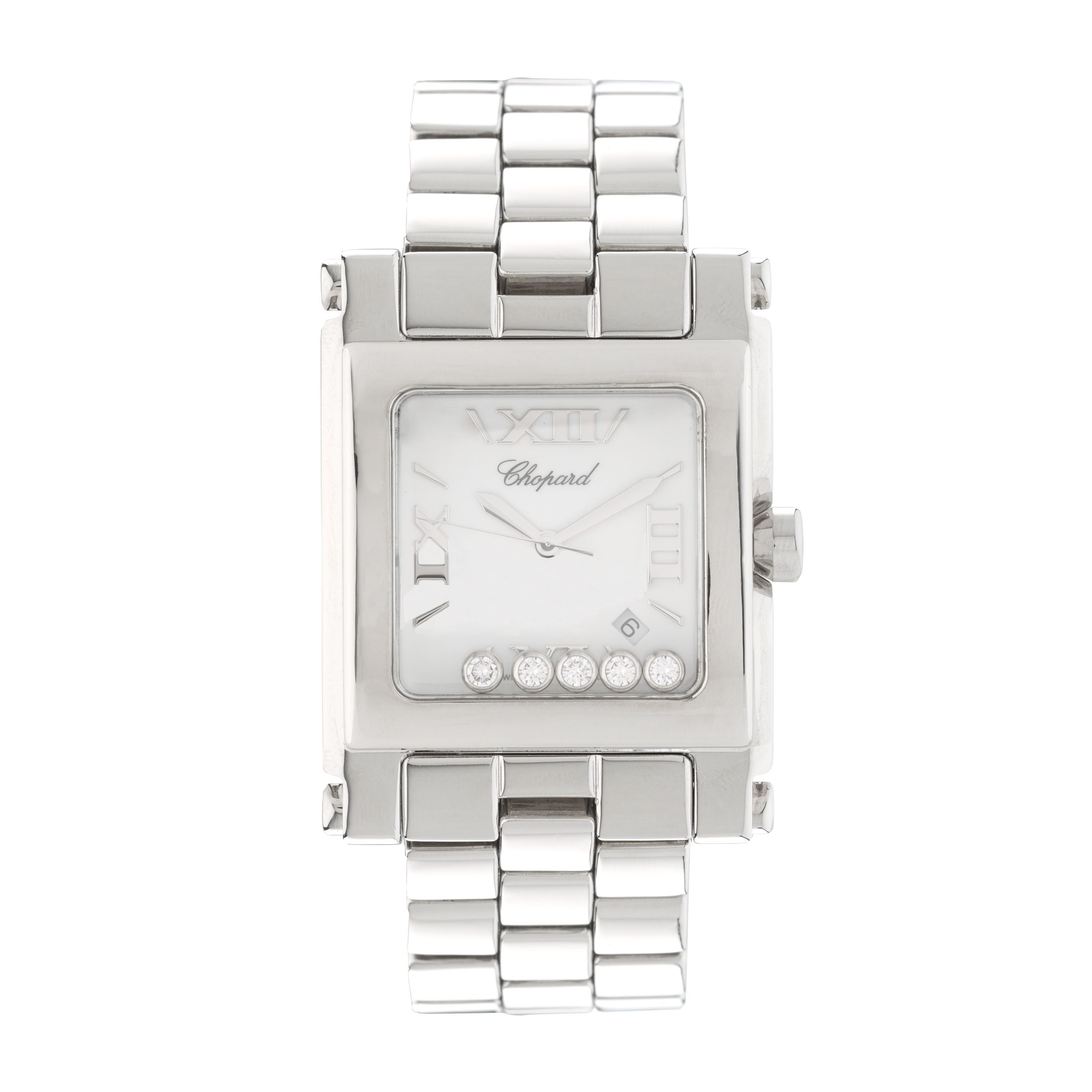 Pre-Owned Chopard Happy Sport Square XL 288467-3001 - Lepage Pre-Owned Chopard Happy Sport Square XL 288467-3001 - Lepage