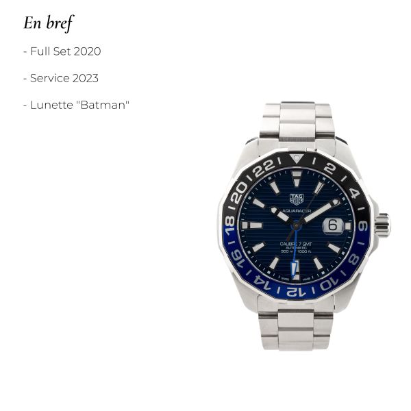 Tag heuer aquaracer 300m calibre deals 7 gmt mens 43mm watch