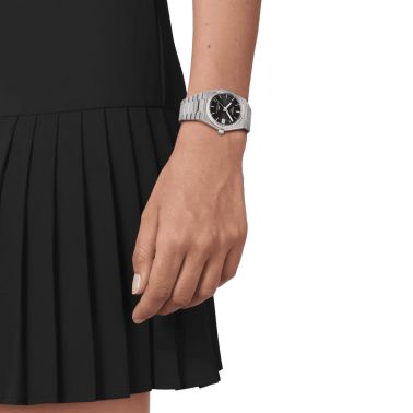 Montre Tissot PRX Powermatic 80 automatique cadran noir bracelet acier 35 mm T137.207.11.051.00