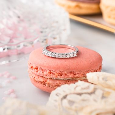 Lepage Majesté wedding ring in white gold and diamonds