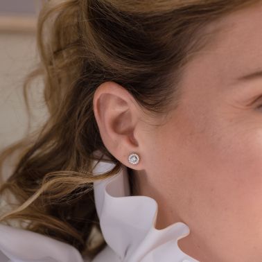 Lepage Victoria earrings white gold and diamonds