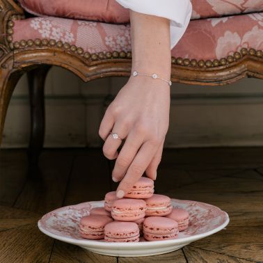 Bracelet Lepage Victoria en or blanc et diamants