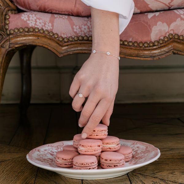 Bracelet Lepage Victoria en or blanc et diamants