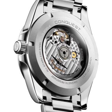 Montre Longines Conquest 2023 automatique cadran bleu bracelet acier 41 mm L3.830.4.92.6