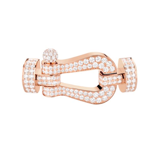 Fred Force 10 XL buckle in rose gold and diamonds