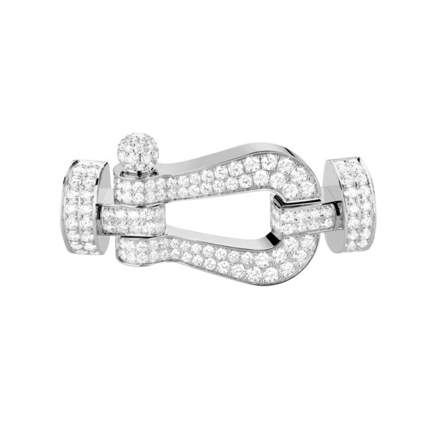Fred Force 10 XL buckle in white gold and diamonds