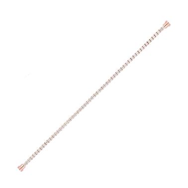Câble Fred Force 10 moyen modèle en or rose et diamants 6J0193