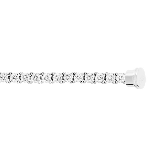 Câble Fred Force 10 grand modèle en or blanc et diamants 6J0172