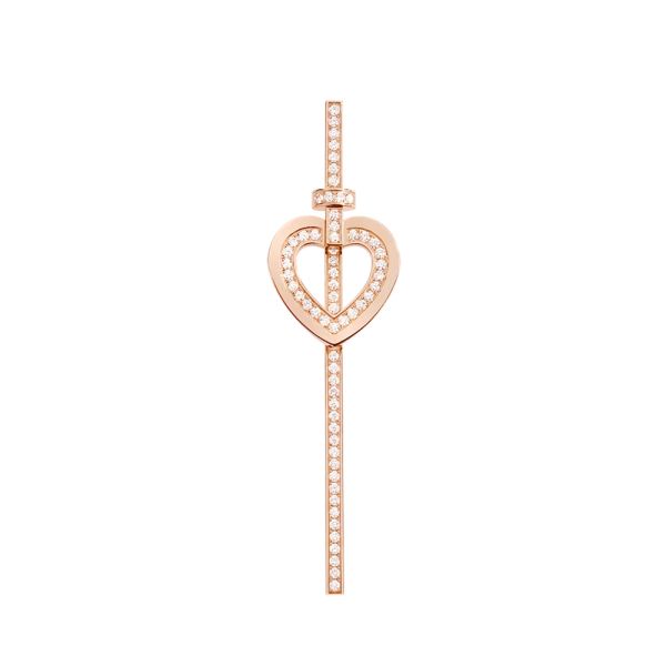 Fred Pretty Woman earring in rose gold and diamonds