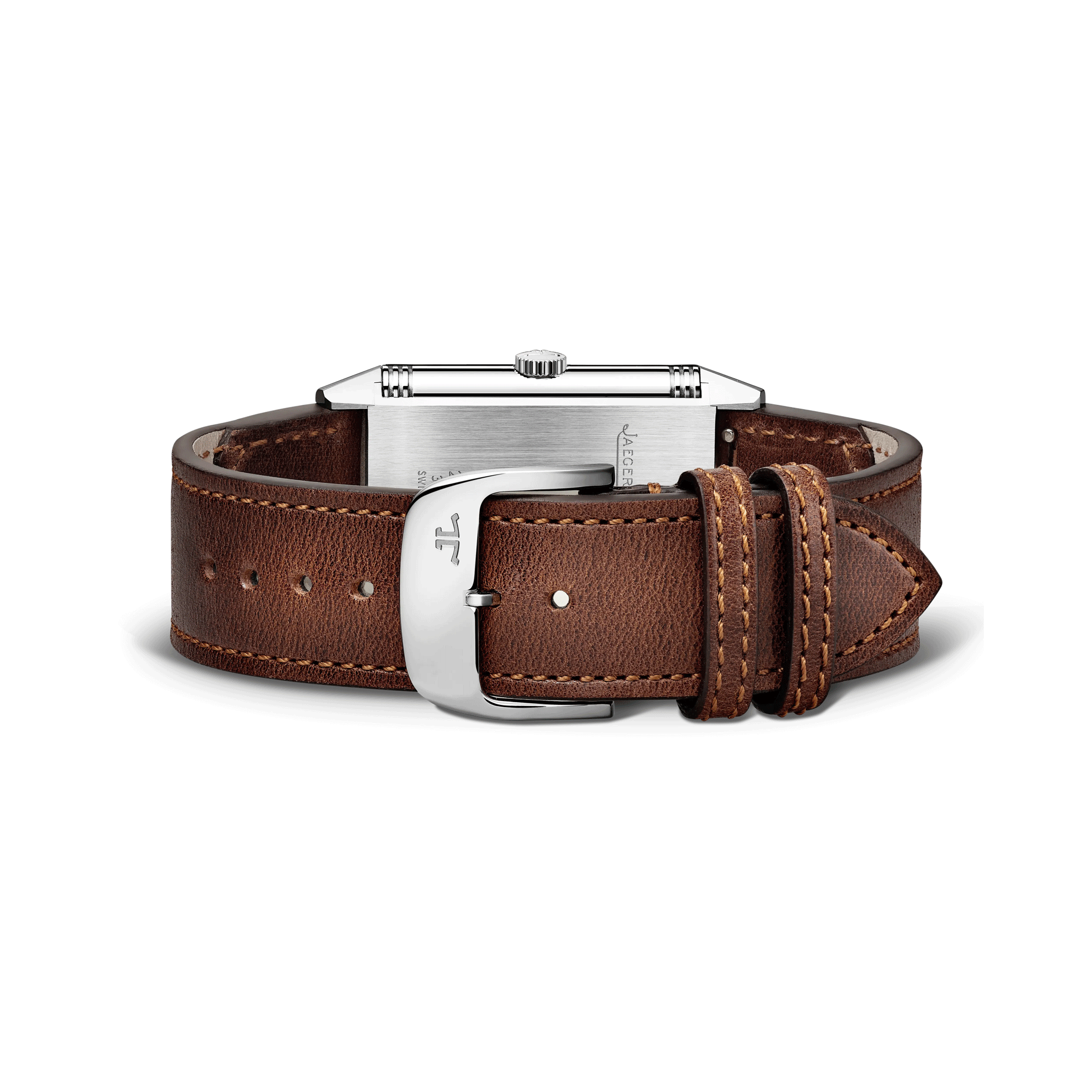 Montre Jaeger-LeCoultre Reverso Classic Large Small Second remontage manuel bracelet cuir Fagliano Q3858522