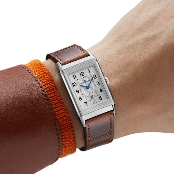 Montre Jaeger-LeCoultre Reverso Classic Large Small Second remontage manuel bracelet cuir Fagliano Q3858522