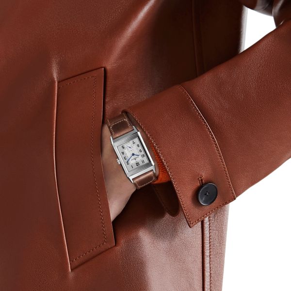 Montre Jaeger-LeCoultre Reverso Classic Large Small Second remontage manuel bracelet cuir Fagliano Q3858522