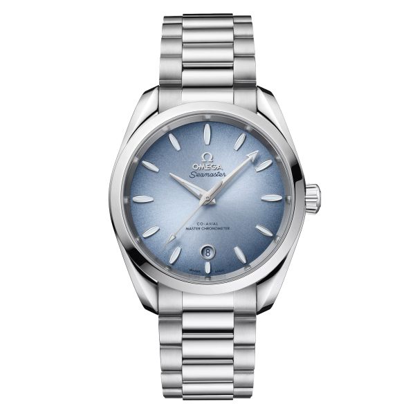 Omega Seamaster Aqua Terra 150m 75th Annviersary Co-Axial Master Chronometer watch blue dial steel bracelet 38 mm