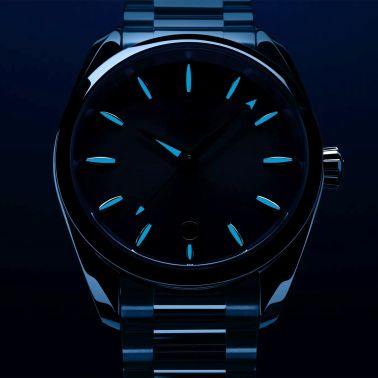 Montre Omega Seamaster Aqua Terra 150m 75ème Anniversaire Co-Axial Master Chronometer cadran bleu bracelet acier 38 mm